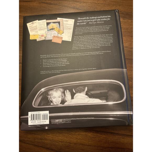 MARILYN MONROE: The Personal Archives By Cindy De La Hoz 2011 Coffee Table Book - Picture 6 of 7